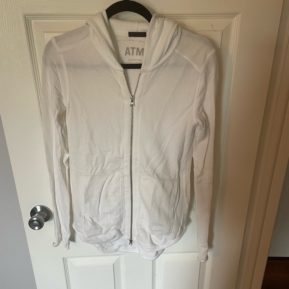 ATM Anthony Thomas Melillo Zip Front French Terry hoodie Small
